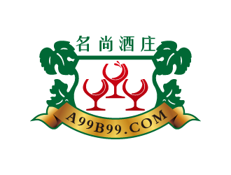 黃安悅的名尚酒莊進(jìn)口紅酒logo設(shè)計(jì)