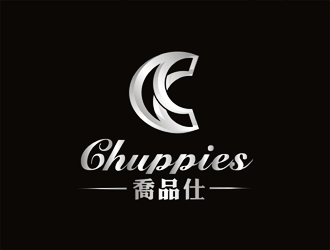 英文:chuppies 中文：?jiǎn)唐肥薼ogo設(shè)計(jì)