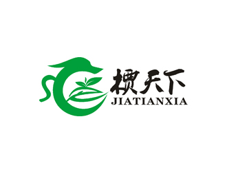 許明慧的槚天下茶館茶莊logo設(shè)計