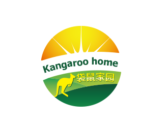 袋鼠家園 Kangaroo homelogo設(shè)計