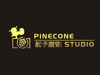 松子攝影PINECONE STUDIOlogo設(shè)計