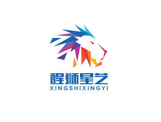 吳曉偉的醒獅星藝傳媒教育 動(dòng)物頭像logologo設(shè)計(jì)