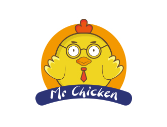 Mr Chicken炸雞商標logo設(shè)計