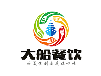 潘樂的大船餐飲（公司名稱：寧波大船餐飲管理有限公司）logo設(shè)計