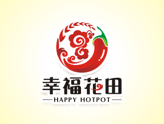 楊福的幸?；ㄌ锫槔睜C （Happy Hotpot）logo設計