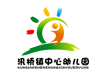 園標/臨海市汛橋鎮(zhèn)中心幼兒園logo設(shè)計