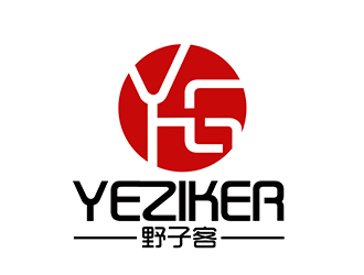 潘樂的野子客 拼音yeziker零售商標(biāo)設(shè)計(jì)logo設(shè)計(jì)