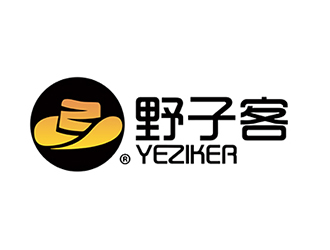 野子客 拼音yeziker零售商標(biāo)設(shè)計logo設(shè)計