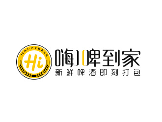 嗨兒啤到家店鋪logo設(shè)計(jì)logo設(shè)計(jì)