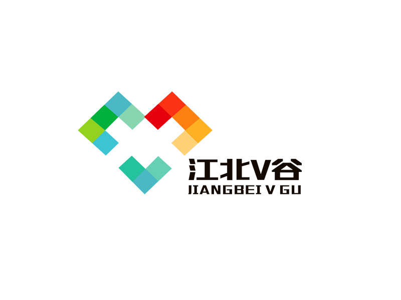 李杰的江北V谷logo設(shè)計(jì)